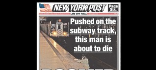 Der Moment des Todes: „New York Post" wegen pietätlosem Titelblatt im Kreuzfeuer
