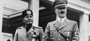 Hitler und Mussolini: Mussolini und Hitler, die Faschisten-Freunde
