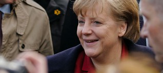 Wahlkampf: Angela Merkel in Münster