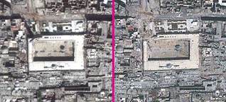 Satellitenbilder aus Syrien zeigen Zerstörung Aleppos