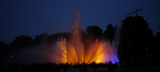 Wasserlichtkonzert im Hamburger Park "Planten un Blomen" am 15.07.2013