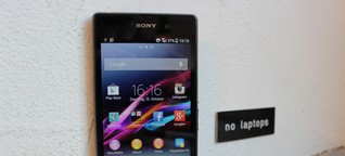 Sony Xperia Z1 im Test: Todschickes Topmodell für Tieftaucher