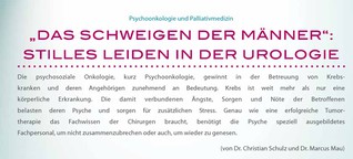 DER PRIVATARZT UROLOGIE 2/2014 - Titelthema: Psychoonkologie