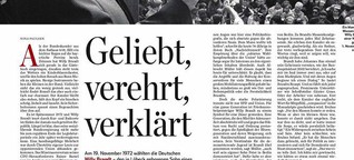 Willy Brandt: Geliebt, verehrt, verklärt