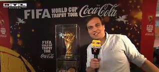Treffen mit dem WM-Pokal