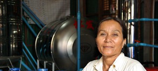 Wie eine Frau in Kambodscha anderen hilft