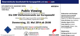 Public Viewing + Analyse am 22. Mai zur ORF Elefantenrunde #EP2014