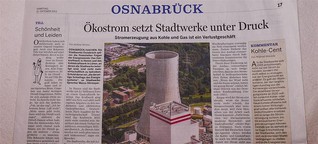 Stadtwerke Osnabrück setzen bei Kohlestrom zu