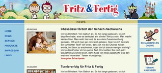Online-Projekt: Fritz & Fertig - Online-Community Schach für Kinder