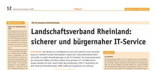 Landschaftsverband Rheinland: 
sicherer und bürgernaher IT-Service