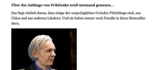 Julian Assange: “Wir machen investigativen Journalismus billiger”