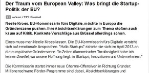Der Traum vom European Valley: Was bringt die Startup-Politik der EU? 