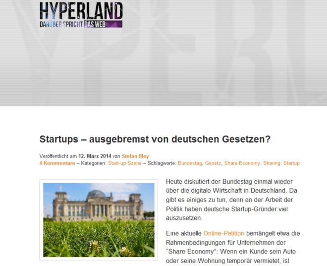 Startups – ausgebremst von deutschen Gesetzen? 
