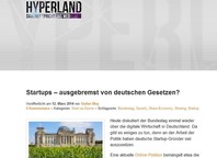 Startups – ausgebremst von deutschen Gesetzen? 