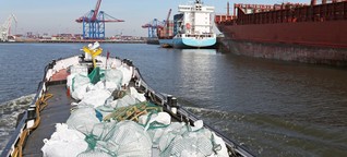 Illegale Entsorgung - Müll über Bord