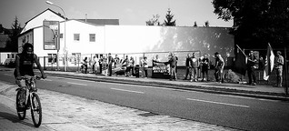 Neonazi-Protest gegen Asylbewerberheim