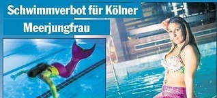 Schwimmverbot für Kölner Meerjungfrau
