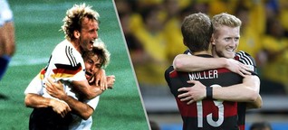WM 2014: Deutschland gegen Argentinien: Vergleich der Mannschaften von 1990 und 2014