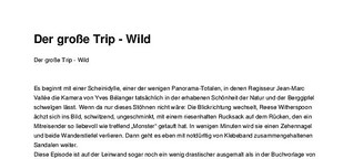 Filmkritik: "Der große Trip - Wild"