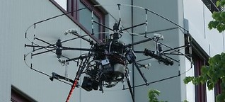 Flugroboter Drohnen für draußen und drinnen