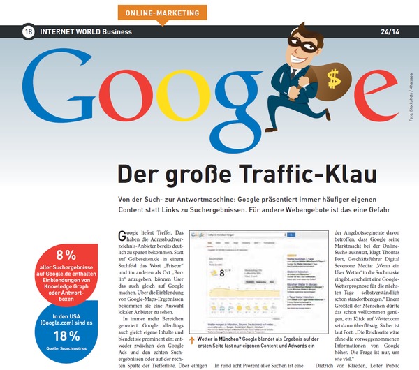 Google und der große Traffic-Klau