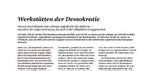 Werkstätten der Demokratie - Interview mit Lisi Maier, Bundesvorsitzende des BDKJ