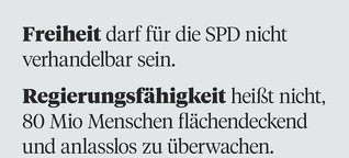 Vorratsdatenspeicherung: SPD-Spitze macht Druck auf Parteibasis