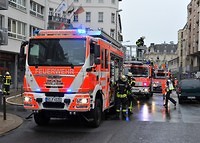 Feuer und Rauchentwicklung in Wiesbadens Innenstadt