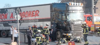 Frau eingeklemmt - Wandsbek Markt: Schwerer Unfall - Hamburg - Aktuelle News aus den Stadtteilen - Hamburger Abendblatt