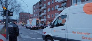 Evakuierung - Explosionsgefahr in Barmbek nach Gasrohrbruch - Hamburg-Nord - Hamburger Abendblatt