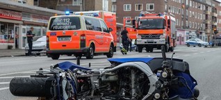 Tödlicher Motorradunfall in Hamburg-Horn