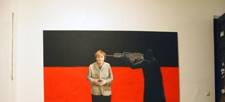 Merkel-Bild eines Leipziger Studenten: Ist das Kunst, oder muss das weg? - SPIEGEL ONLINE