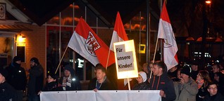 Protest von Flüchtlingsgegnern: Brauner Aufmarsch in Oranienburg