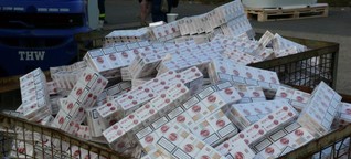 Rund 860.000 Schmuggel-Zigaretten sichergestellt - 37 Personen vorläufig festgenommen
