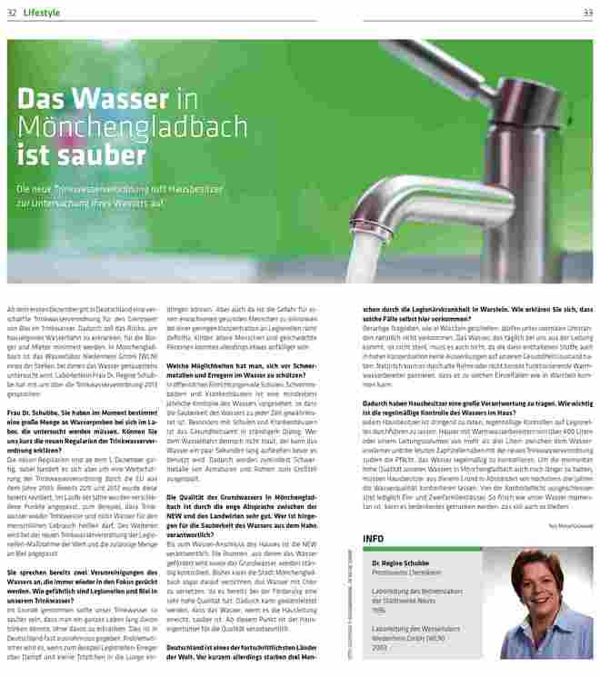 Interview - Trinkwasser in Mönchengladbach