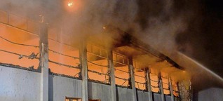 Brandstifter haben wohl Gas in Turnhalle Nauen geleitet