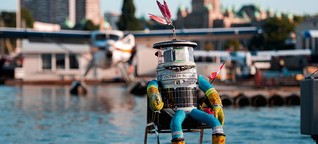 Roboter "Hitchbot" trampt durch Kanada