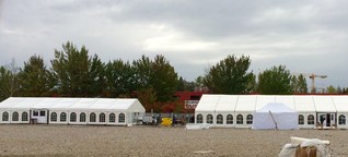 Erstunterkünfte für Flüchtlinge: Zelten bei Minusgraden