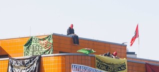 Antifa besetzt leeres TU-Gebäude für Flüchtlinge