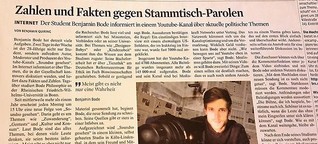 Kölner Student liefert Zahlen und Fakten gegen Stammtisch-Parolen