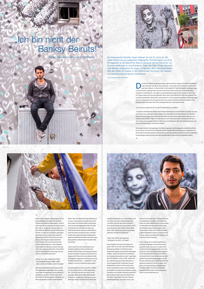 "Ich bin nicht der Banksy Beiruts" - Yazan Halwani zu Besuch in Dortmund