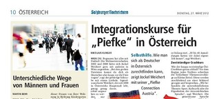 Integrationskurse für "Piefke" in Österreich