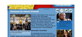 Staatsakt für Helmut Schmidt