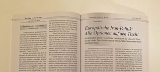 Europäische Iran-Politik: Alle Optionen auf den Tisch!