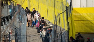Zu Besuch am "Balkan-Tor": Mit weißen Bändern nach Deutschland