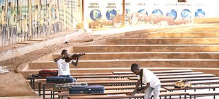Nairobi slum children form orchestra, learn discipline