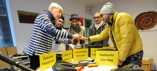 „Leverkusen macht Flüchtlinge mobil": Asylbewerber lernen in Opladen Verkehrsregeln für die fremde Stadt