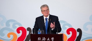 Gaucks Staastbesuch in China - Kritik ja, aber bitte verpackt