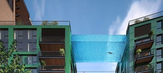 World's first glass-bottomed sky pool to float 35 meters above London 