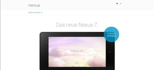 Neues Nexus 7 ab sofort vorbestellbar